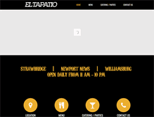 Tablet Screenshot of eltapatiorestaurantemexicano.com